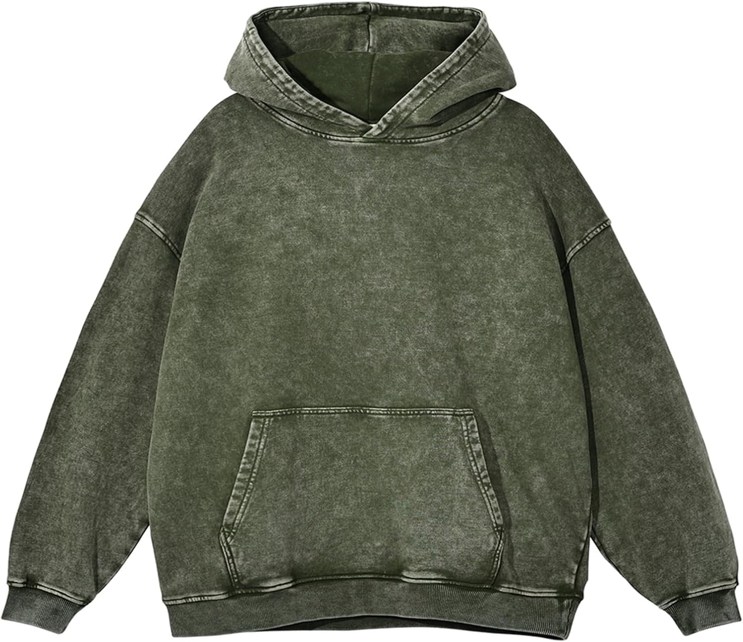 KEEPSHOWING Sudaderas con capucha de gran tamaño para hombre, estilo vintage, para parejas, con lavado ácido, sudaderas con capucha para hombre, ropa de calle