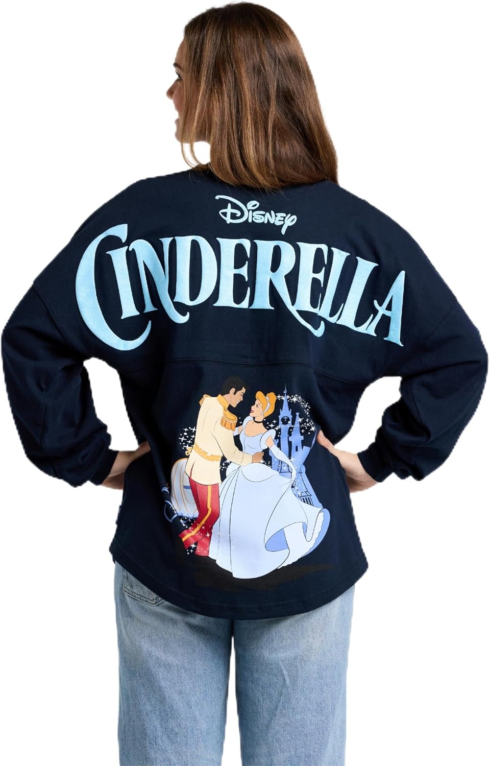 Spirit Jersey Disney Princess Collection, Talla Oversized, Unisex, Camisa Pullover de Manga Larga, Algodón 100% Grueso Preencogido