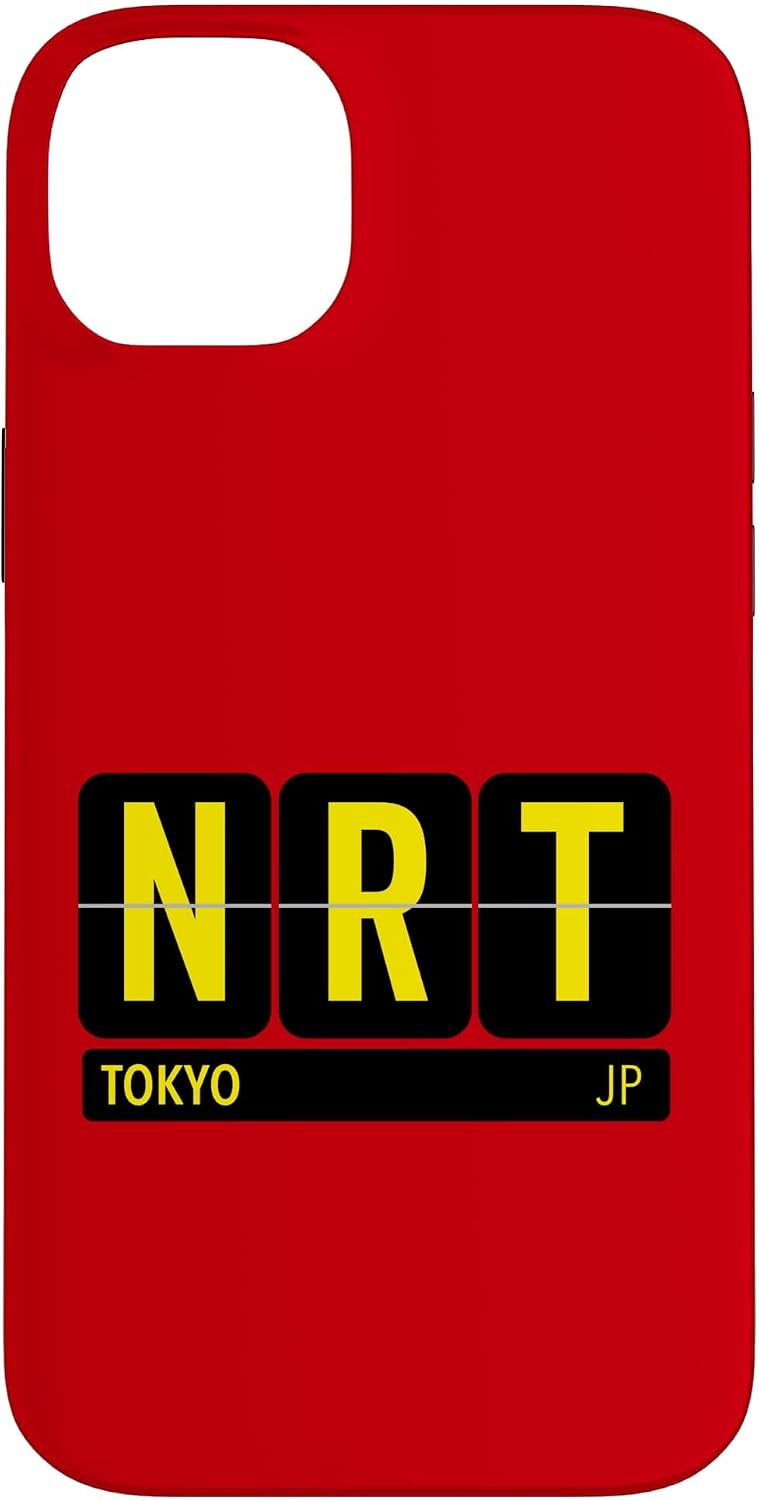 NRT 東京 日本 旅行 お土産 イエロー文字 スマホケース iPhone 11 用