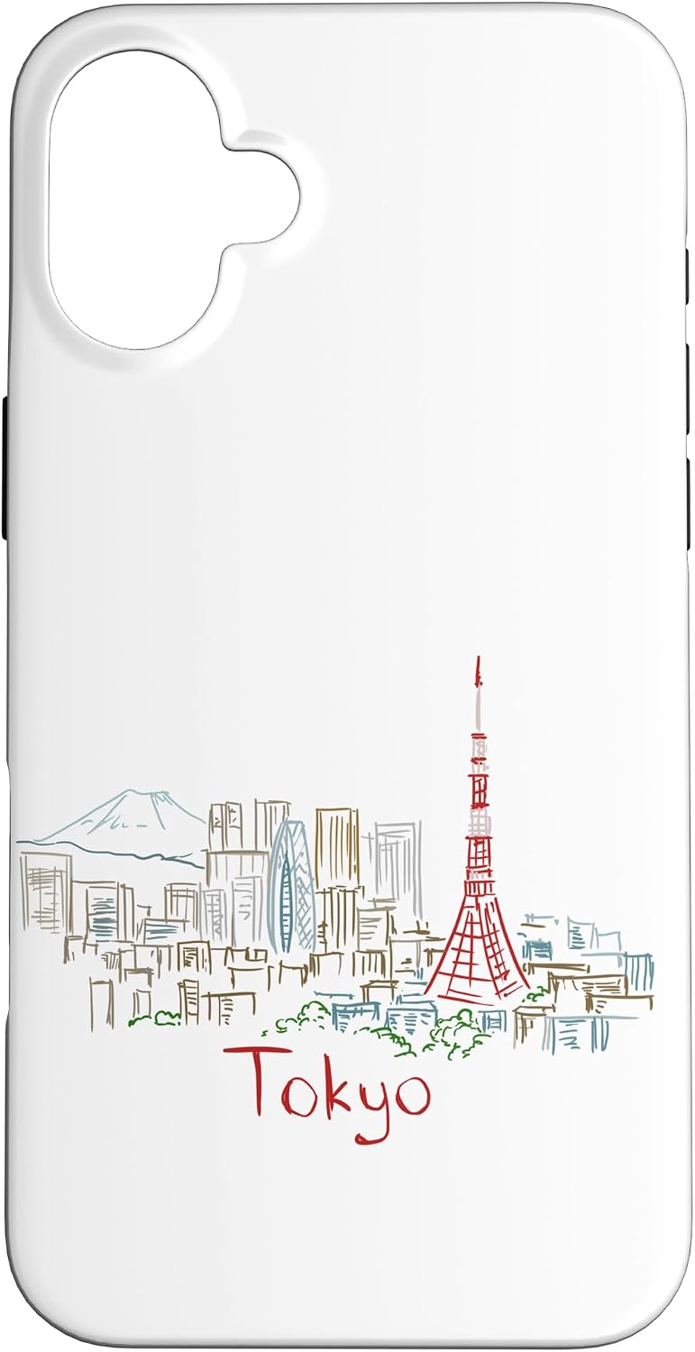 東京 日本 旅行 お土産 パノラマ 都市 ランドマーク ギフト スマホケース iPhone SE (2020) / 7 / 8 用