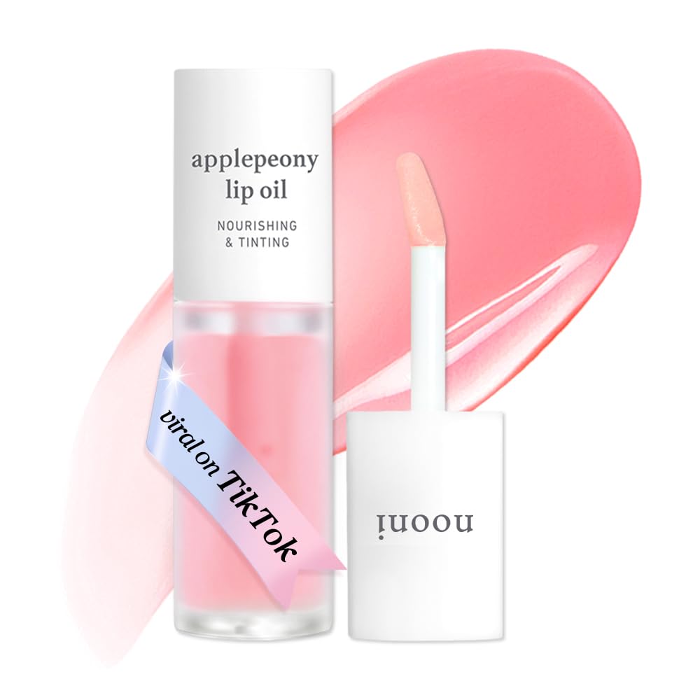 NOONI - Aceite coreano para labios, de larga duración, hidratante, revitalizante para labios secos, impermeable, relleno de calcetines para niñas adolescentes, 0.12 fl.oz, Appleplum