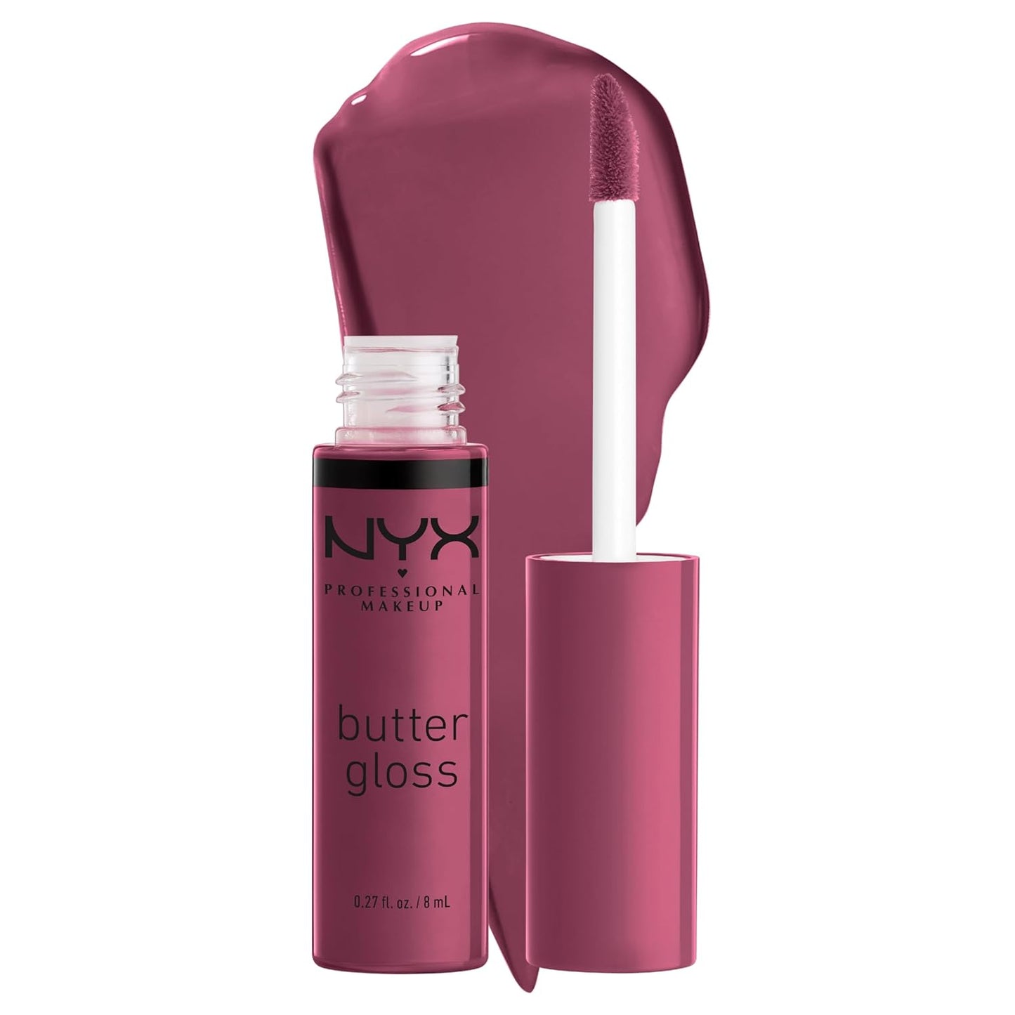 NYX MAQUILLAJE PROFESIONAL Brillo de mantequilla, brillo de labios no pegajoso - Tiramisu (Brown)