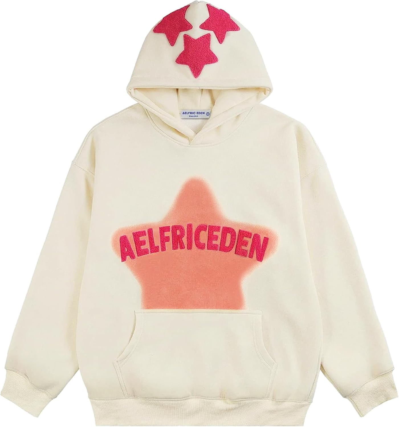 Aelfric Eden Sudaderas con capucha gráficas para hombre Y2K, sudadera con capucha impresa, sudadera casual de gran tamaño, manga larga, estilo vintage, ropa de calle, pulóver