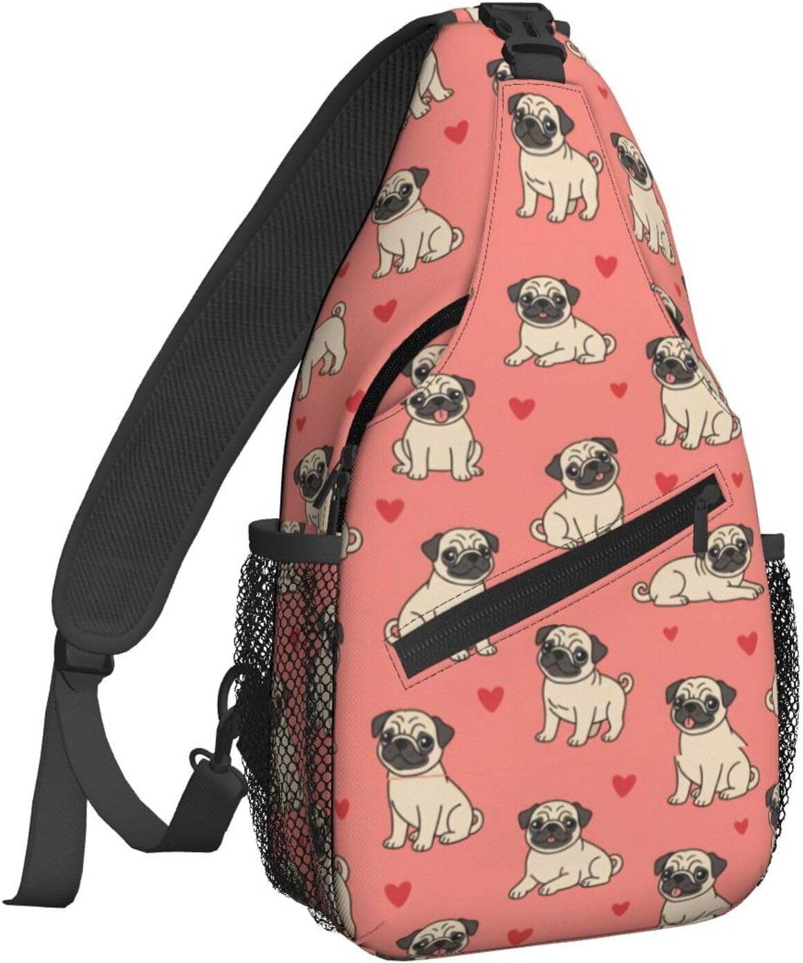 Famame Mochila bandolera para el pecho, bolsa de hombro, gimnasio, ciclismo, viajes, senderismo, mochila para hombres y mujeres, MultiColor37, Tamaño único