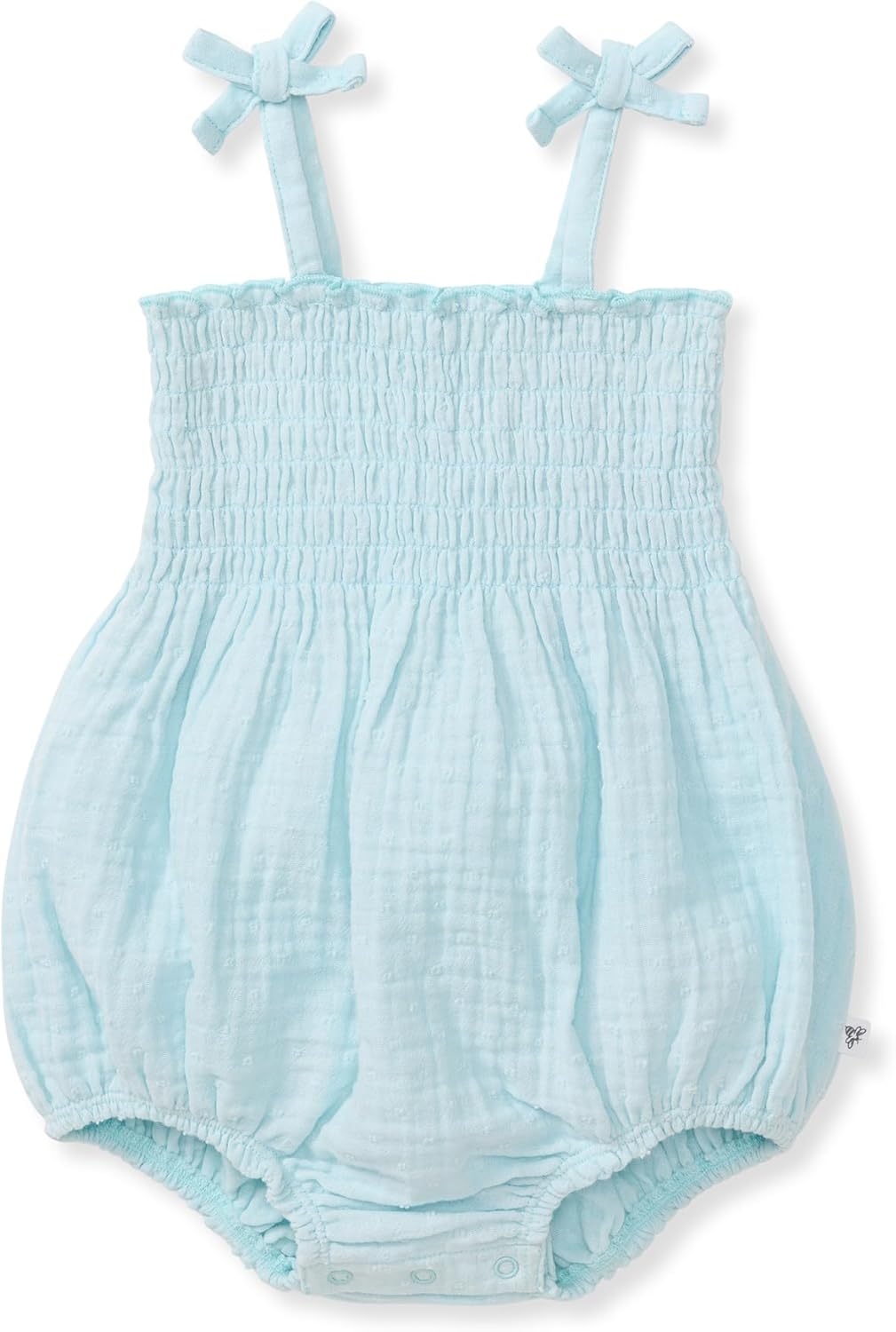Burt's Bees Baby Mameluco de burbujas para niñas, 100% algodón orgánico de una sola pieza, traje corto y canastilla para niña
