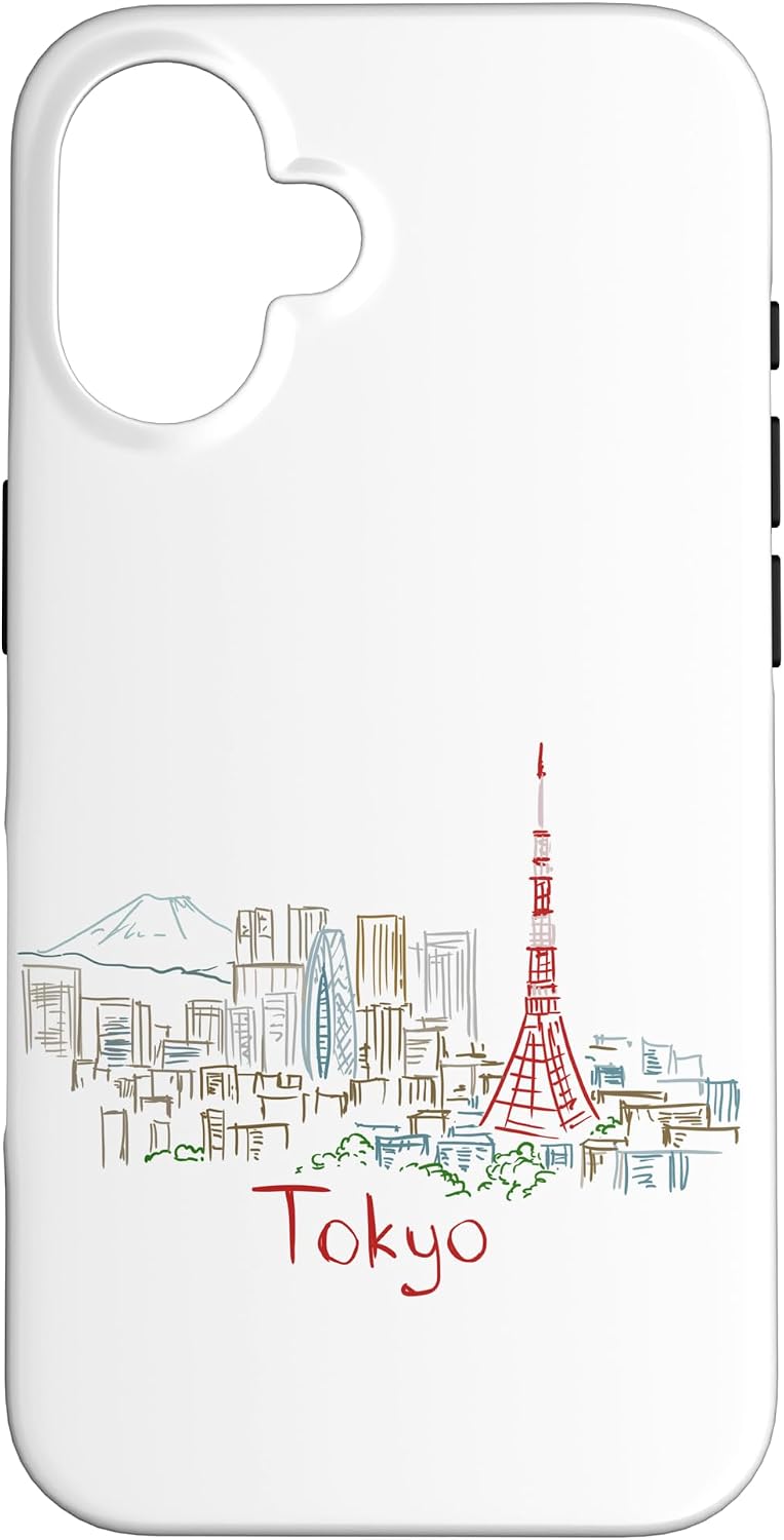 東京 日本 旅行 お土産 パノラマ 都市 ランドマーク ギフト スマホケース iPhone SE (2020) / 7 / 8 用