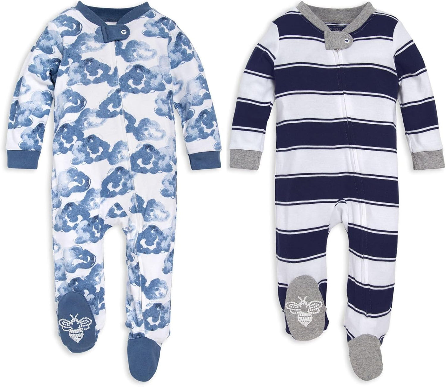Burt's Bees Baby Pijama con pies de algodón orgánico para niños