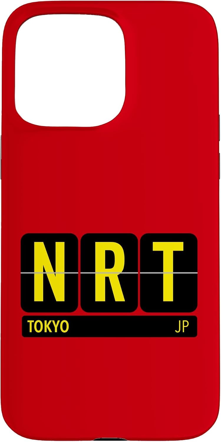 NRT 東京 日本 旅行 お土産 イエロー文字 スマホケース iPhone 11 用