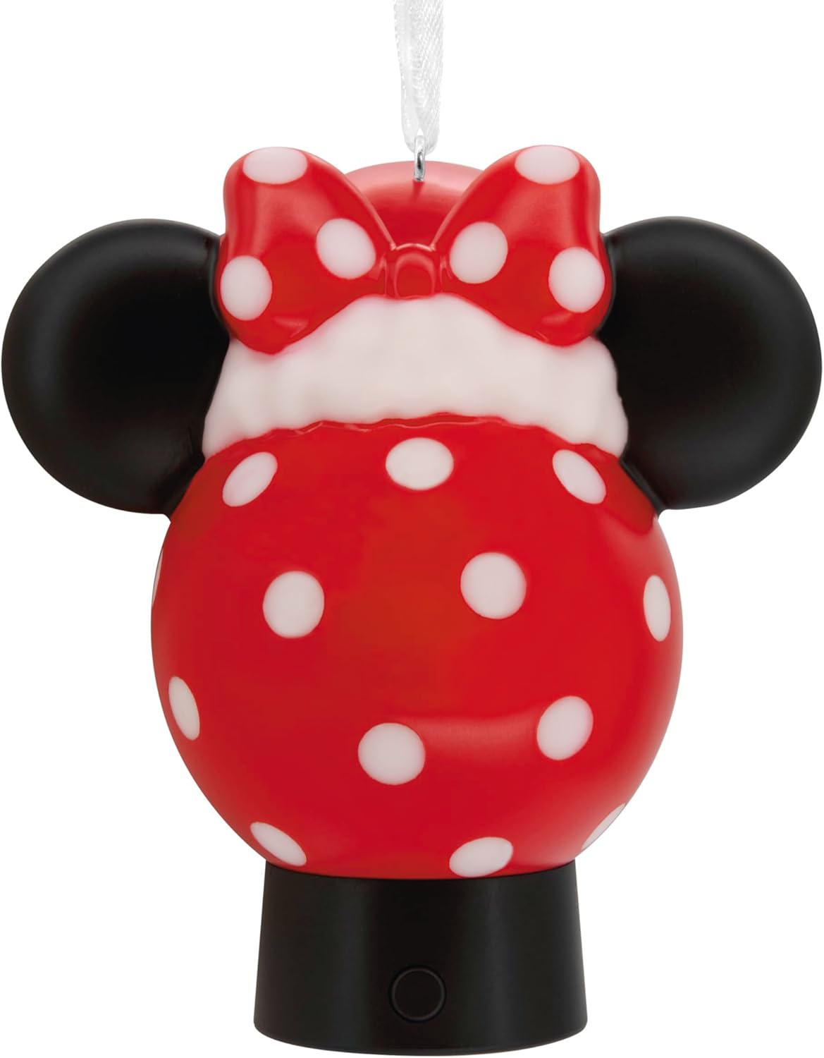 Hallmark Disney Mickey Mouse Icono con Sombrero de Santa Adorno Navideño Colgante con Luz