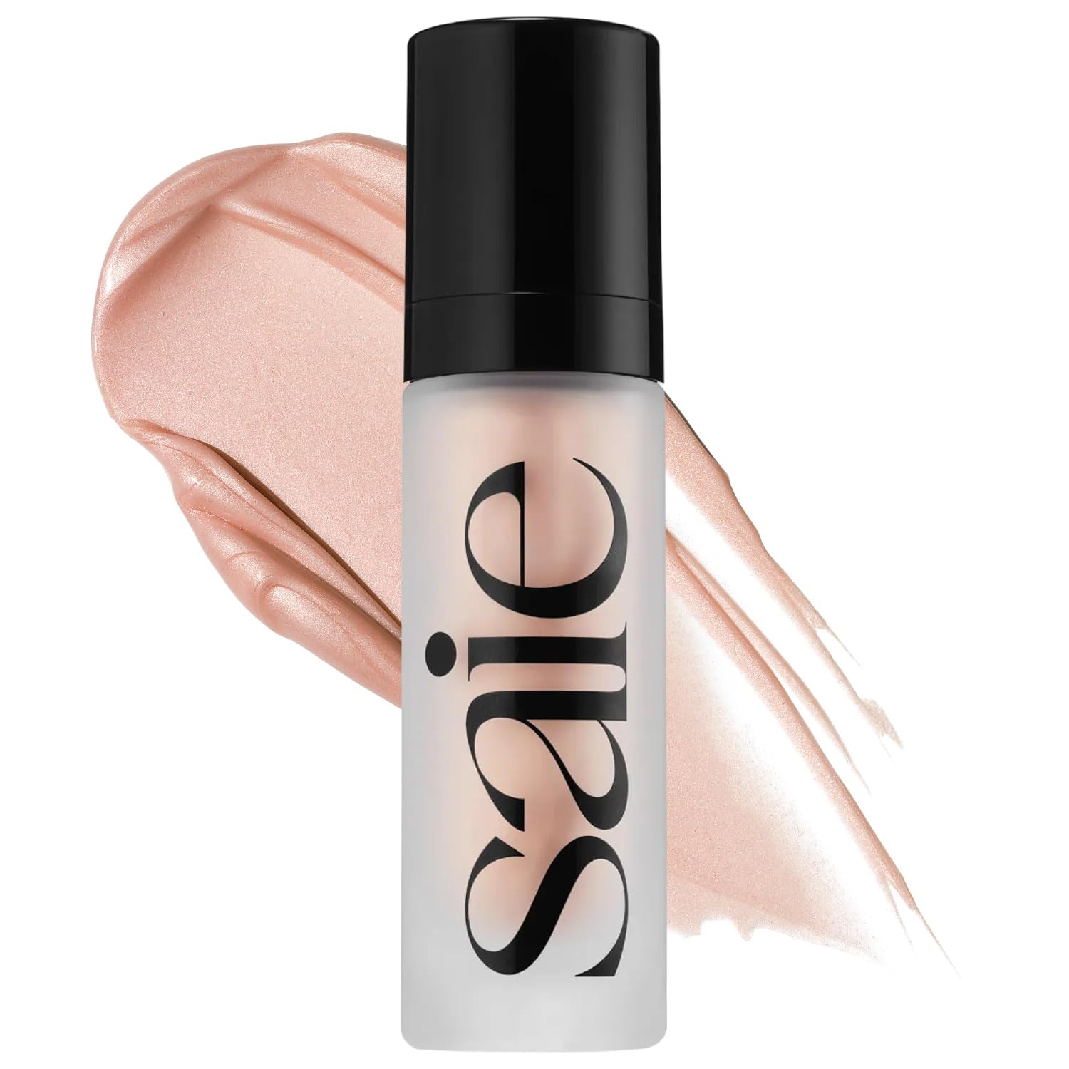 Saie Glowy Super Gel - Prebase de Maquillaje Hidratante y Suero Iluminador Enriquecido con Vitamina C y Aceite de Escualano - Iluminador Líquido para Todo el Rostro para una Piel de Vidrio Instantánea