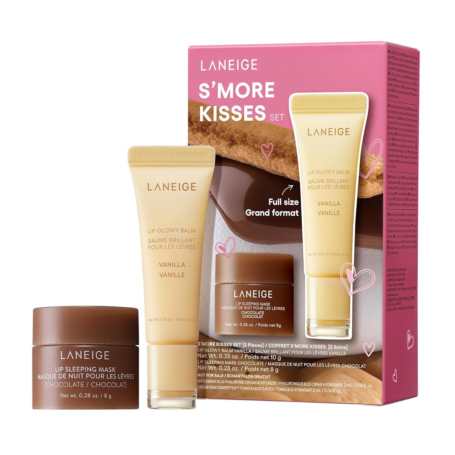 LANEIGE Lip Glowy Balm: Sheer Tinted Lip Treatment Balm Tube with Shea & Murumuru Butters for Hydrating, Moisturizing, Glossy, Non-Sticky Shine, Berry | Korean Skin Care