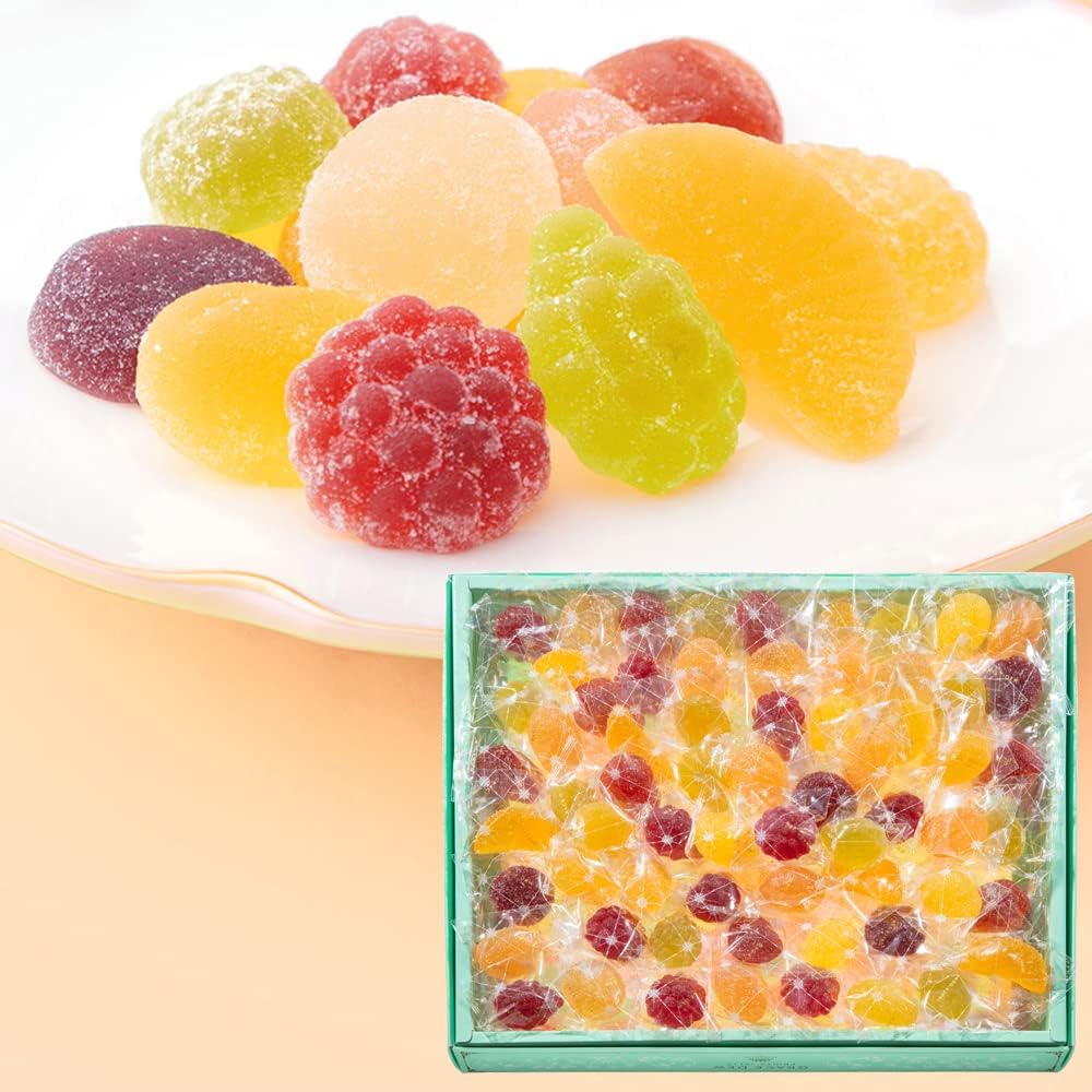 Western Sweets Rokumeikan Blessings of the Dew 44-Piece Set (Gift 12 Varieties Fruit Jelly Hand-Delivered Sweets Single-Serve Jelly)