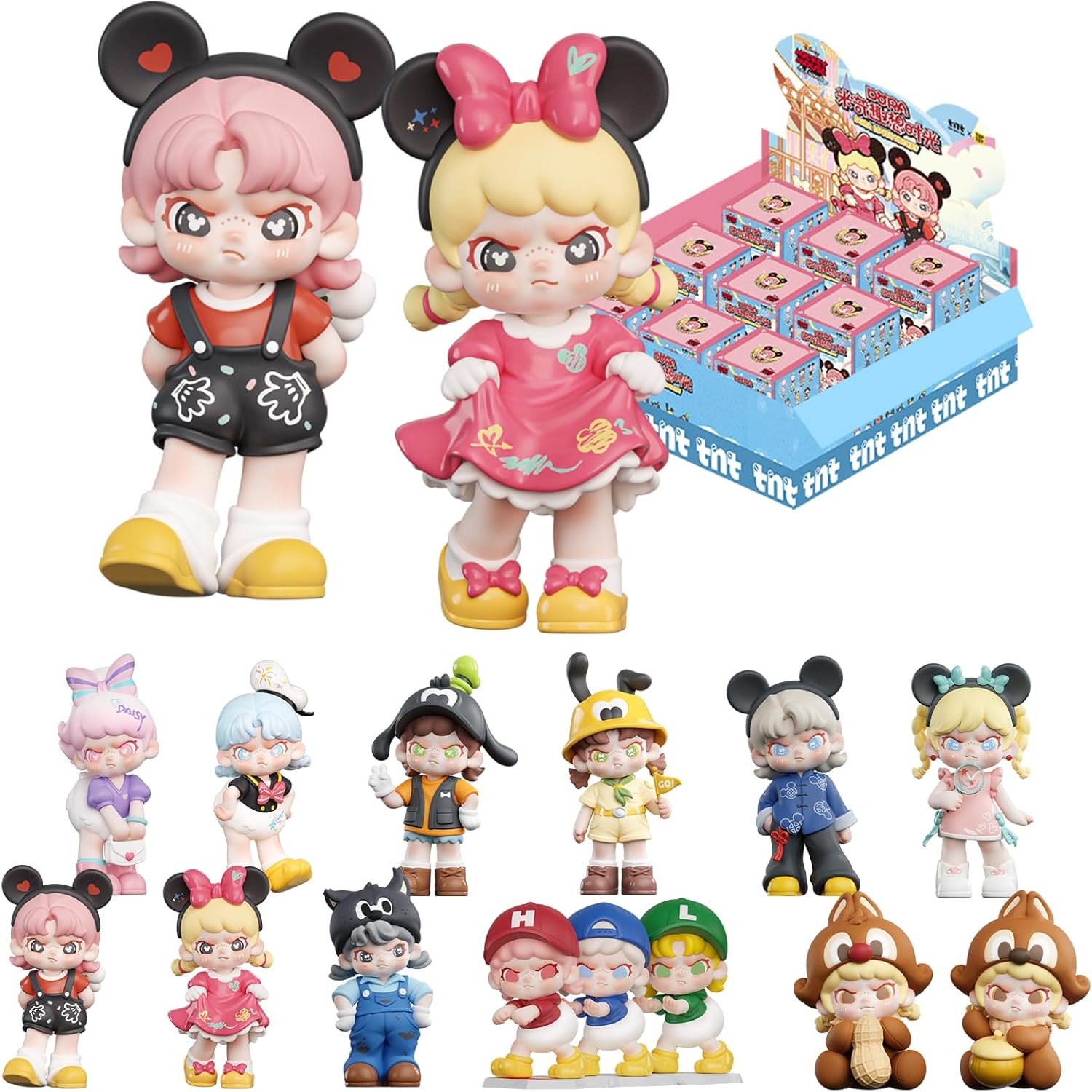 TOP TOY Disney DORA & Mickey "Fantasy Time" Series [1 Piece] Gacha Gacha Blind Box Figure Vinyl PVC Premium Toy Birthday Present Original Character for Collectors