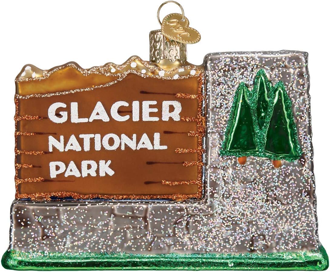 Old World Christmas - Adornos para árbol de Navidad: Adornos de vidrio soplado de parques estatales, Parque Nacional de Yellowstone