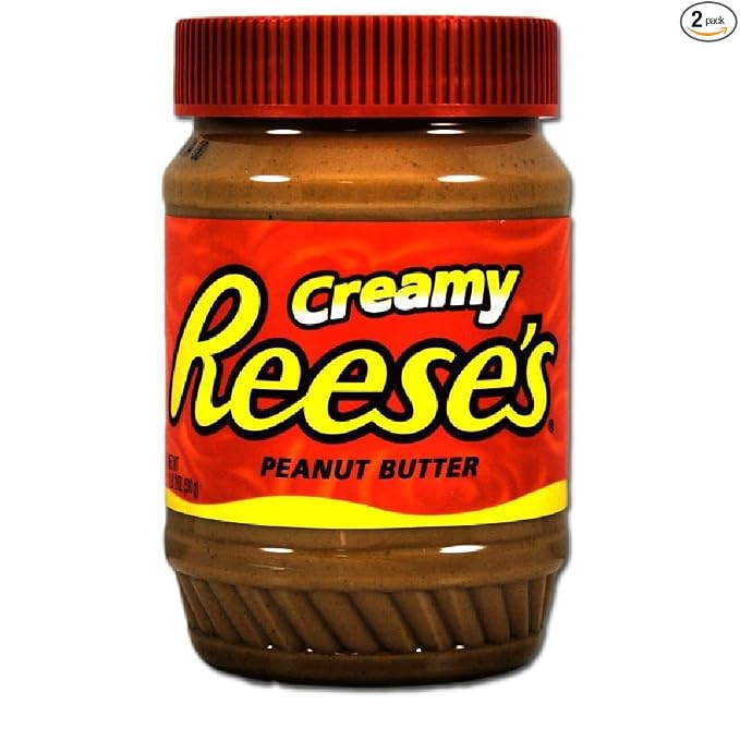 REESE'S Mantequilla cremosa de maní, 18 onzas, paquete de 4
