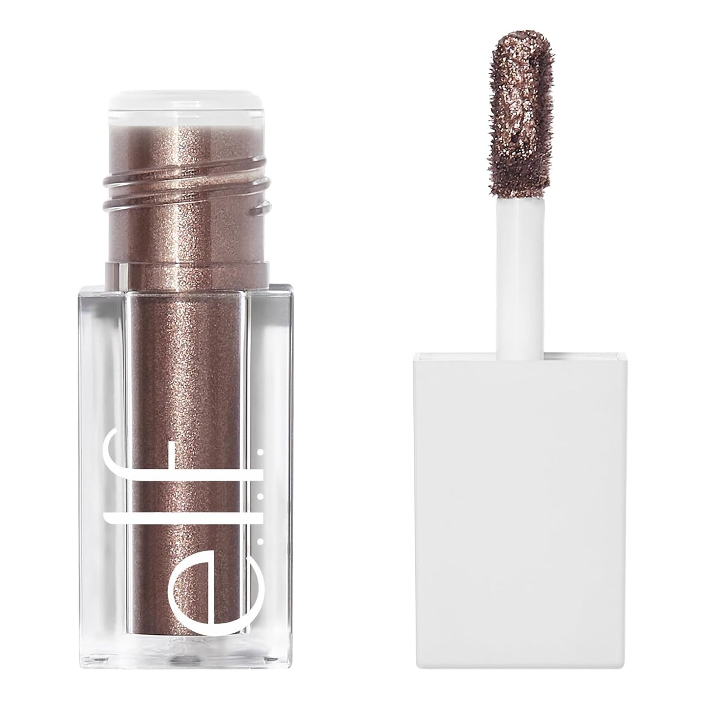 e.l.f. Sombra de ojos líquida metálica, fórmula de gel, acabado multidimensional para un aspecto de ojos atrevido, cobertura de un solo paso, vegano y libre de crueldad, Moon, 0.1 onzas líquidas