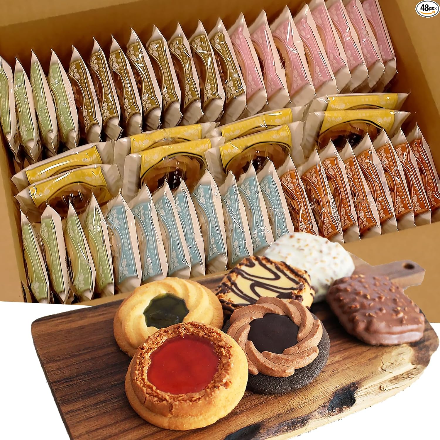 【三丁目の菓子工房】Traditional Double-Baked Cookies (Russian Cake) (6 types, 24 pieces)