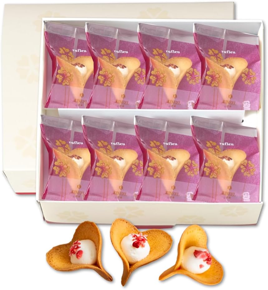 KINEEL Lufu (Vanilla, Berry Berry) 16 Pieces / Halloween Year-end Gift Confectionery Western Sweets Langue de Chat Gift Celebration Return Gift Hand-carried Gift Assortment Individual Packaging