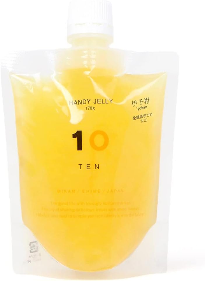10FACTORY Ehime Mikan Jelly, Set of 8 (7 Types), 6.0 oz (170 g), Ehime Product, Additive-Free, Fruit, Orange, Made in Japan, Handy Jelly (8 Pieces, 7 Types)