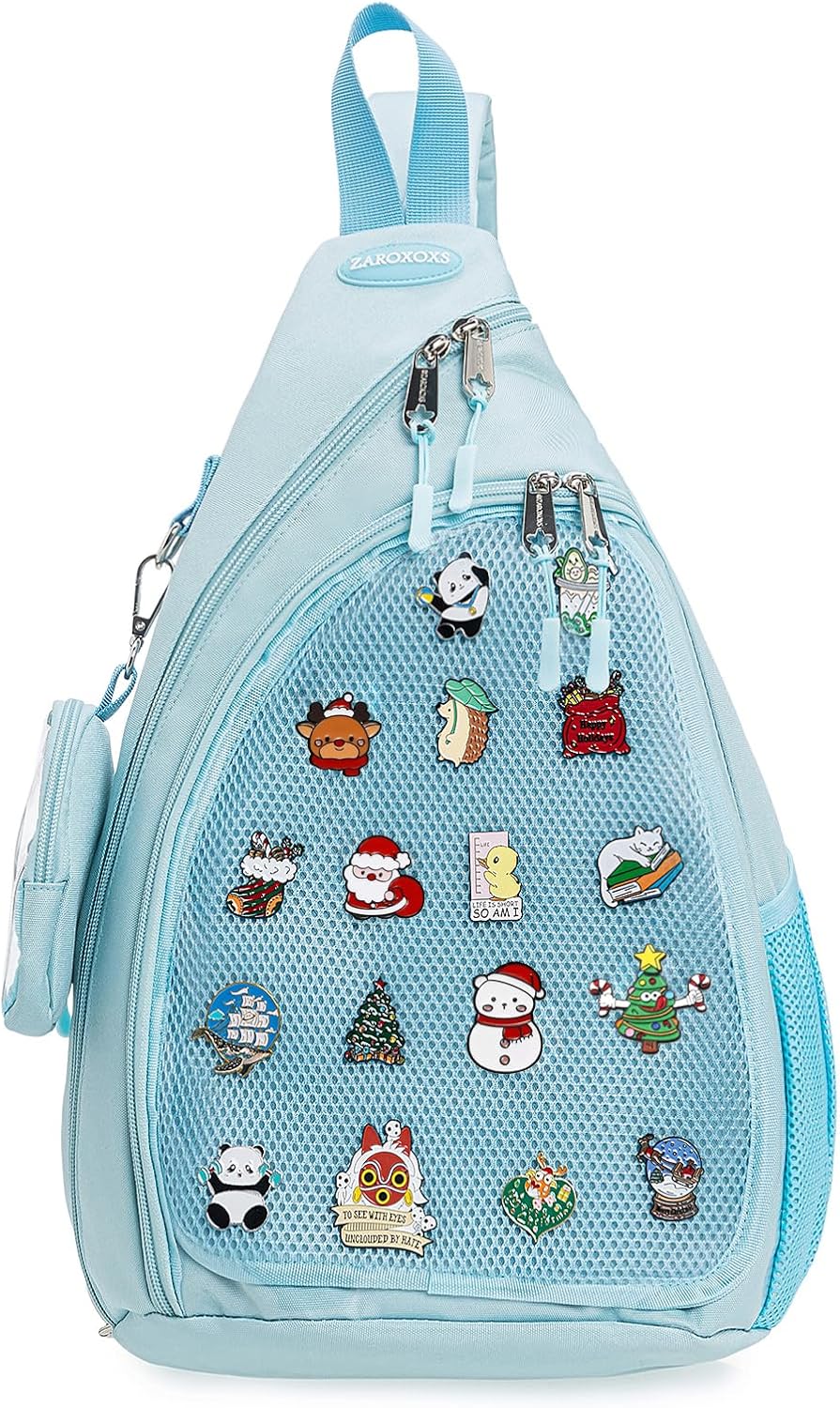 Oxford Ita Bag - Bolsa de hombro individual Mochila para senderismo | Pin Display Esmalte Pines
