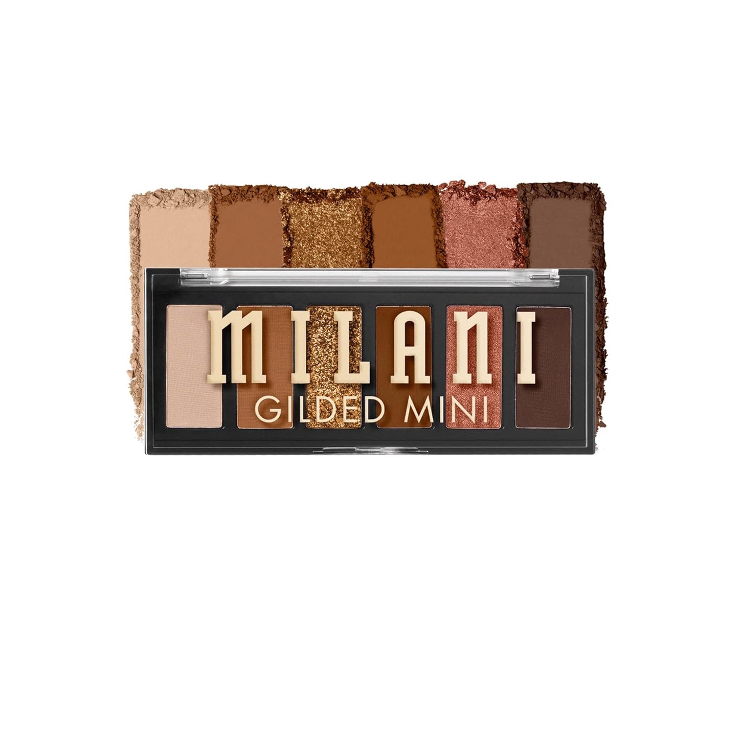 Milani Mini paleta de sombras de ojos dorada con 6 tonos mate y brillantes - Whiskey Business