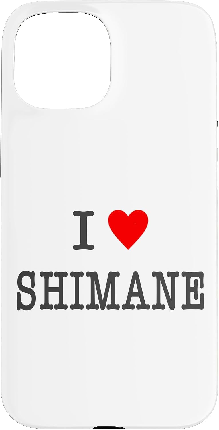アイラブ・SHIMANE 島根（I Love ハート）【47都道府県】JIMO-T ジモティ お土産 プレゼント 面白 スマホケース iPhone 15 Plus 用