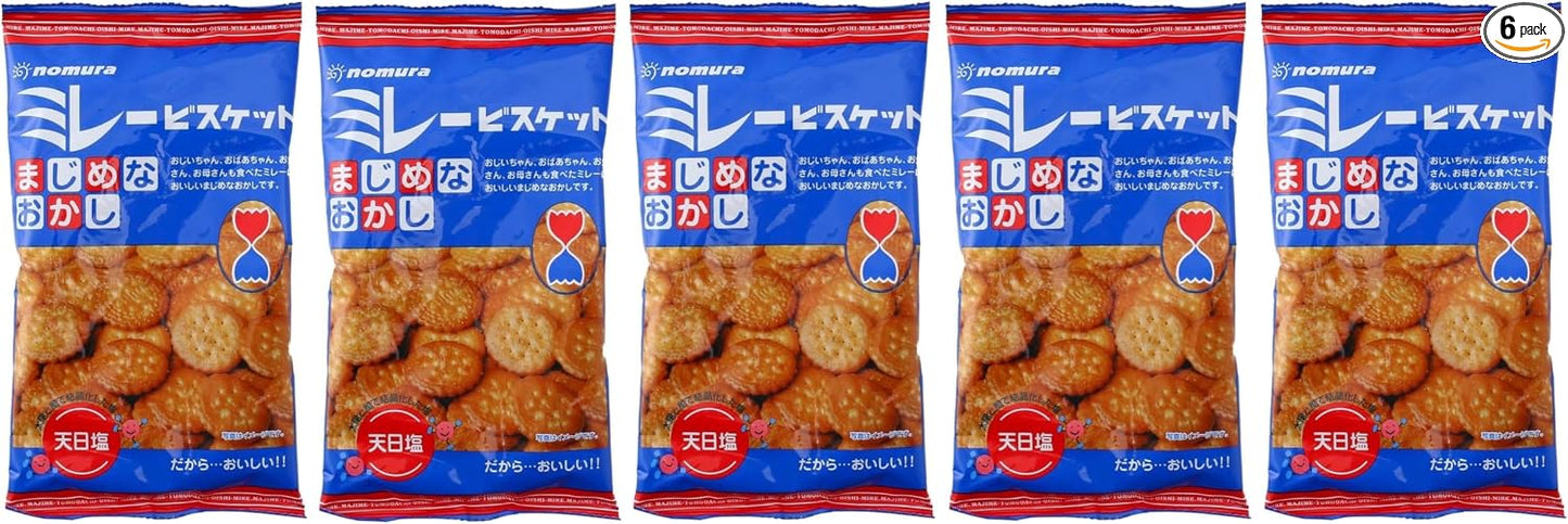 Nomura Senbean Processing Shop Millet Biscuits, Majime Side Sides, 4.2 oz (120 g), Domestically Produced in Kochi Prefecture (x 2)