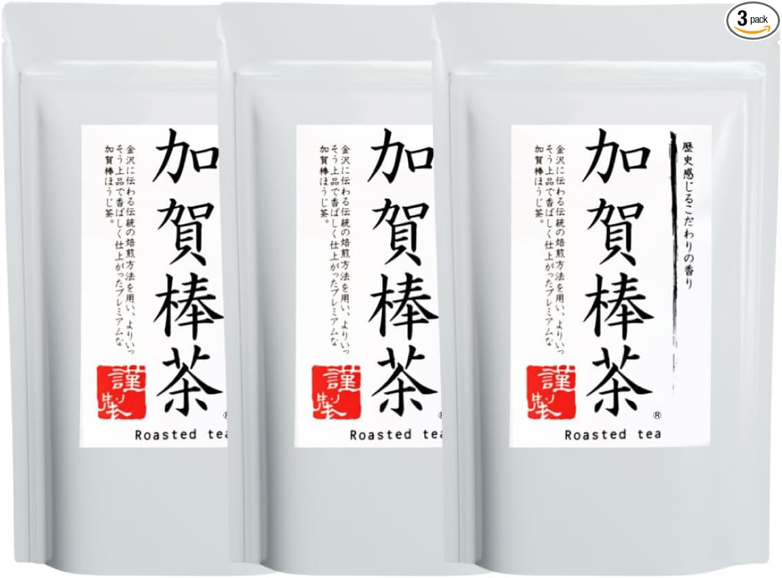 【駿府堂茶舗】Kaga Stick Tea 90g | Ishikawa Kaga Roasted | Carefully Selected Aroma | Comes in a Stand Pack with Zipper