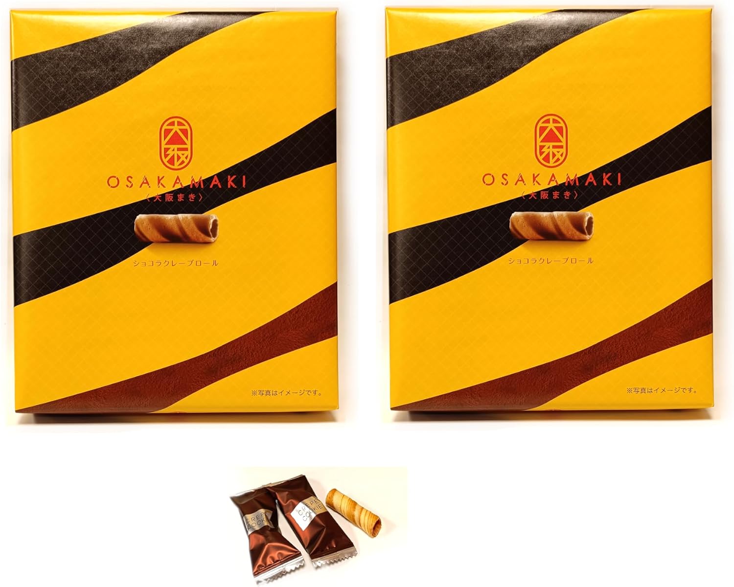 Osaka Machi Chocolate Crepe Roll, Baked, 32 Pieces (1 Box)