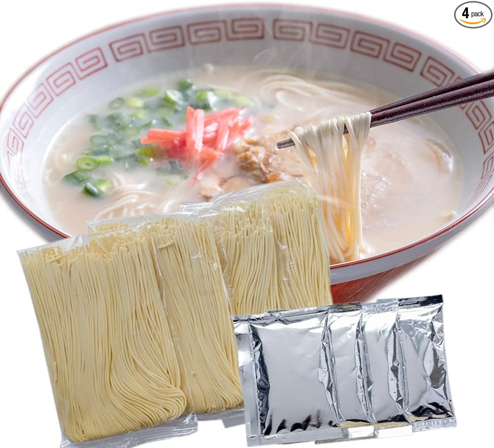 Daichi Raw Sweets, Hakata Ramen, 5 Servings, Made in Fukuoka Prefecture, Genuine Semi-Raw Noodles, Baggage Noodles, Thick Tonkotsu Soup, Pork Bone Ramen, Nagahama Dai Ramen, Fukuoka Gourmet Order