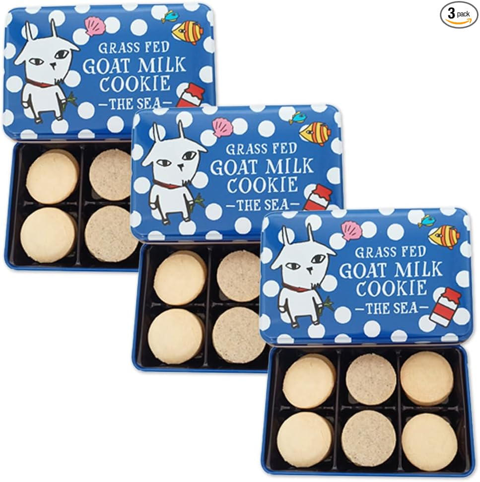 Shiawase Milk Industry, Miyako City, Iwate Prefecture (Goat Milk Cookies, 3 Yellow Cans), Spices & Herbs, Thyme, Majoram, Fennel, Cumin, Pink Pepper, Hanayama Pepper, Instant Delivery
