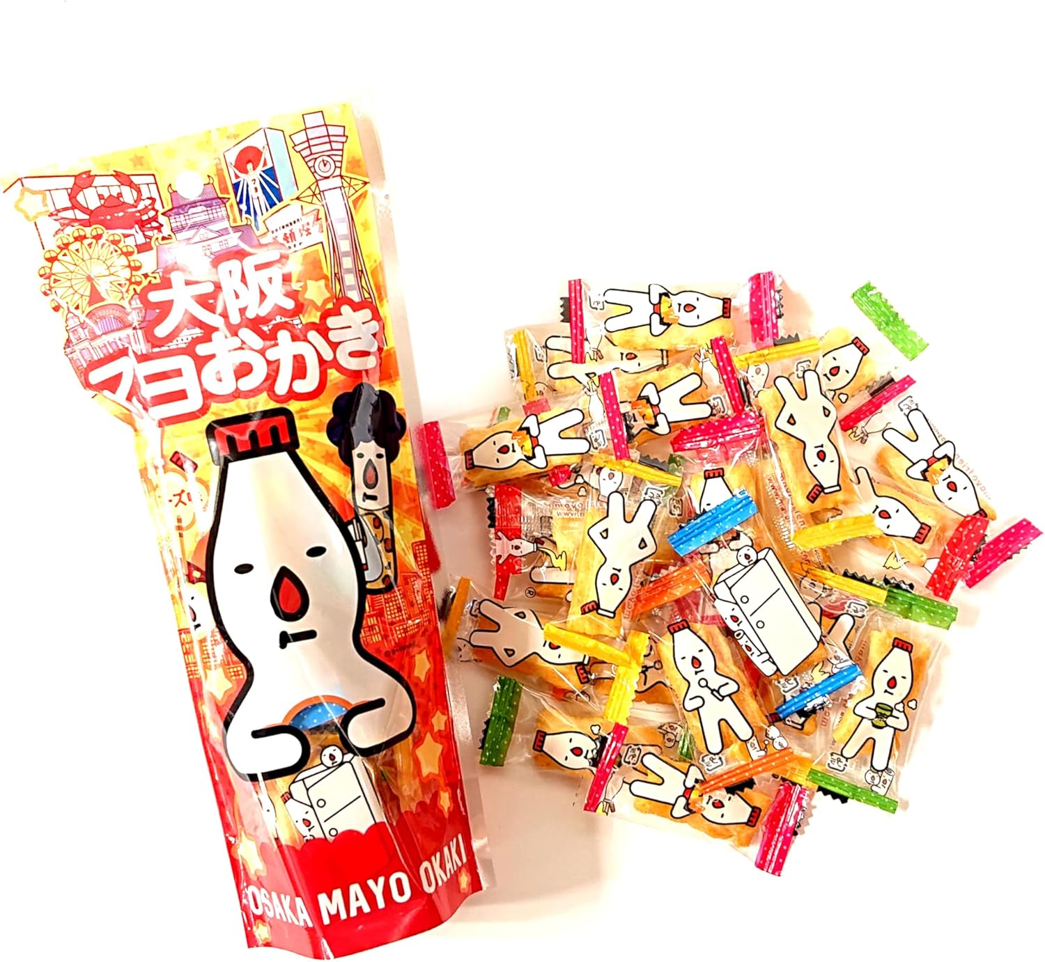 Osaka Mayo Okaki Mayonnaise Flavor, Individual Packaging (1 Bag)
