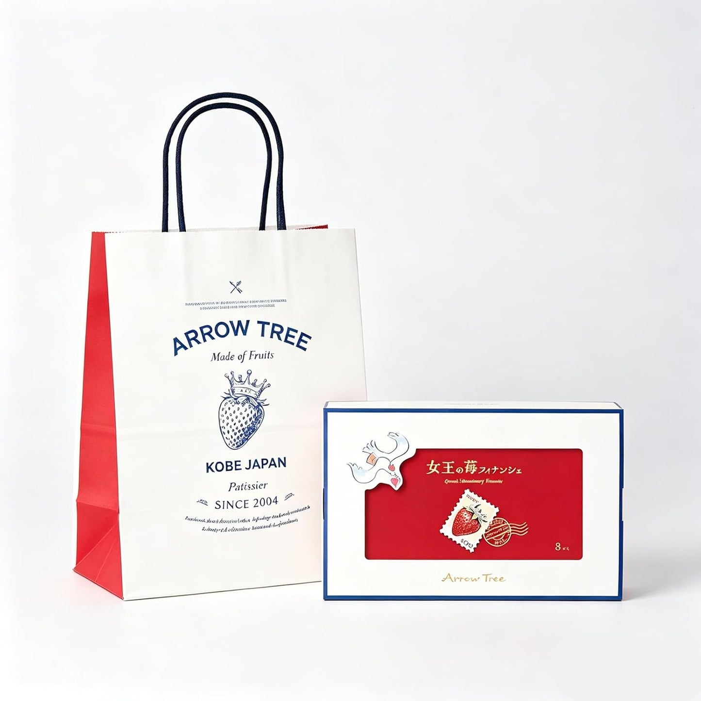 [Official] Arrow Tree Christmas Gift Amaou Queen Strawberry Financiers (16 pieces) Assortment Popular Confectionery Sweets Strawberry Financiers Individual Packaging Present Gift in Return Inner