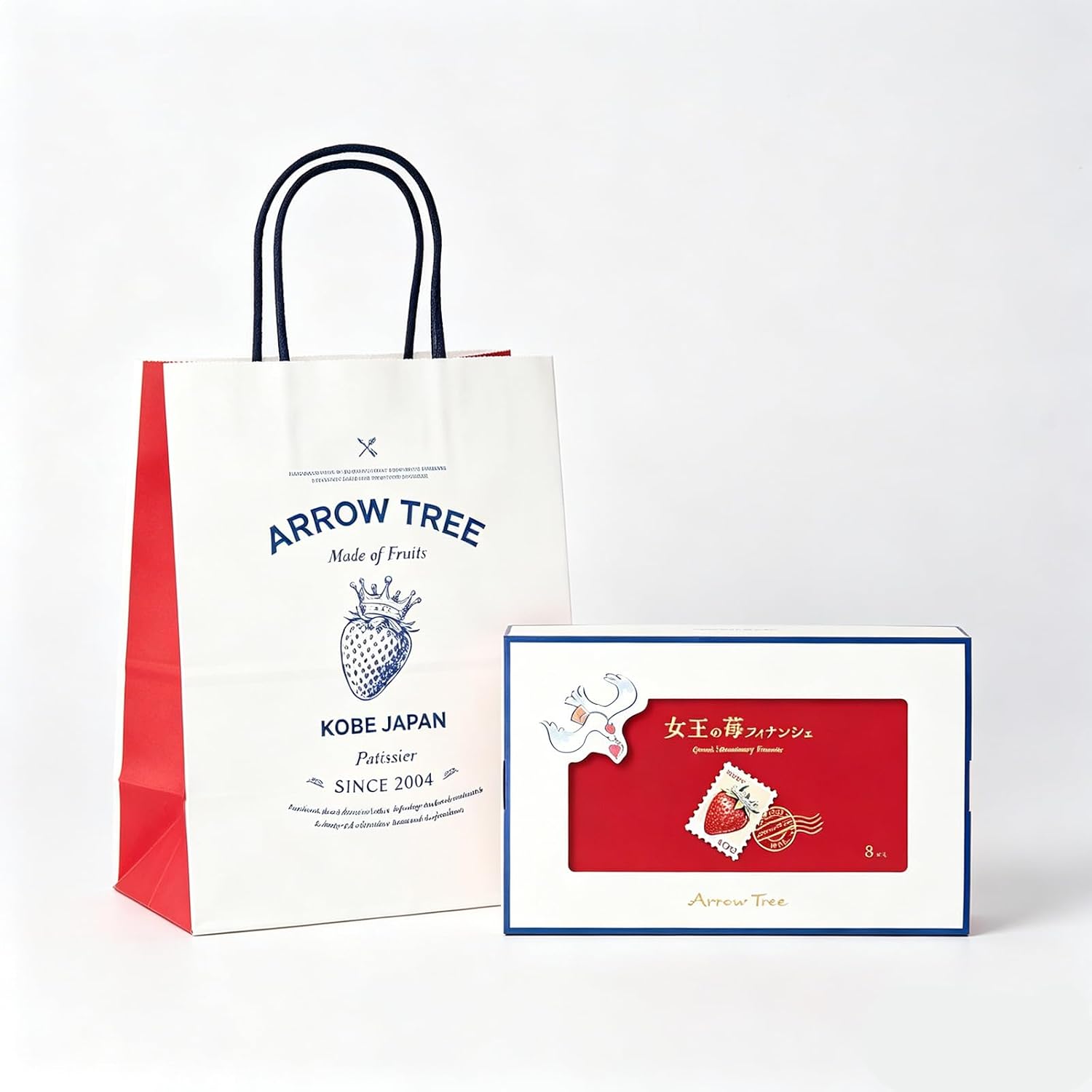[Official] Arrow Tree Christmas Gift Amaou Queen Strawberry Financiers (16 pieces) Assortment Popular Confectionery Sweets Strawberry Financiers Individual Packaging Present Gift in Return Inner