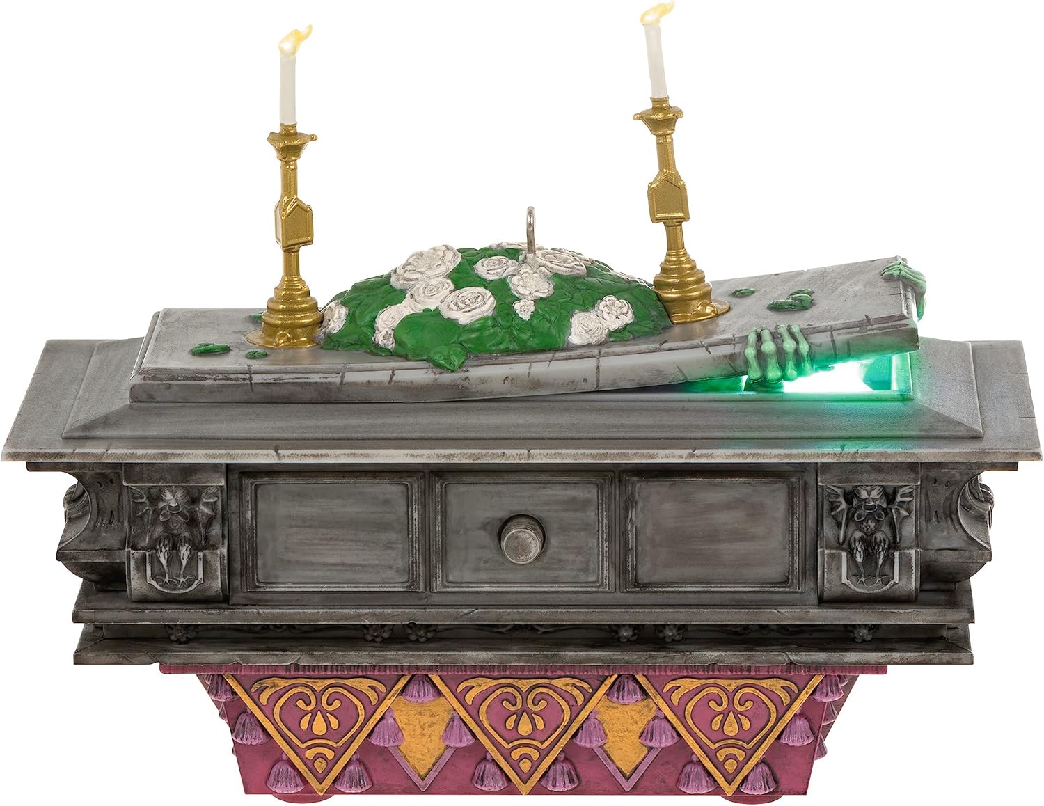 Hallmark Keepsake Adorno de Navidad, colección The Haunted Mansion de Disney, Constance Hatchaway con luz y sonido, regalos para fanáticos de Disney