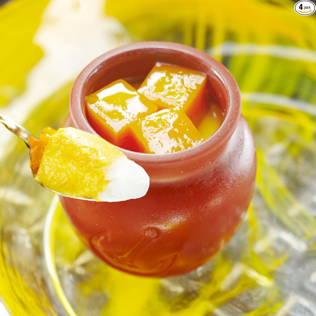 Kobe Frantz Kobe Magic Pot Pudding 4 Pieces, Sweets Gift, Popular, Stylish, Frozen