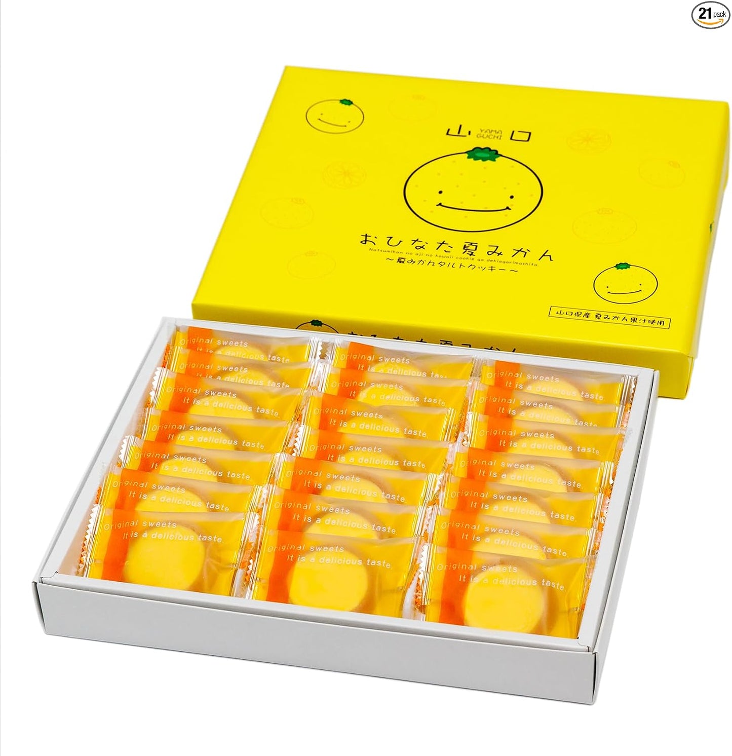 Summer Orange Onita, Yamaguchi Prefecture Limited Edition Summer Mandarin Cookies (12 Pieces), Yamaguchi Prefecture Hagi Summer Mandarin Tart Cookies, Gift, Individually Packaged, Sweets, Souvenir, Souvenir, Gift, New Year's Day
