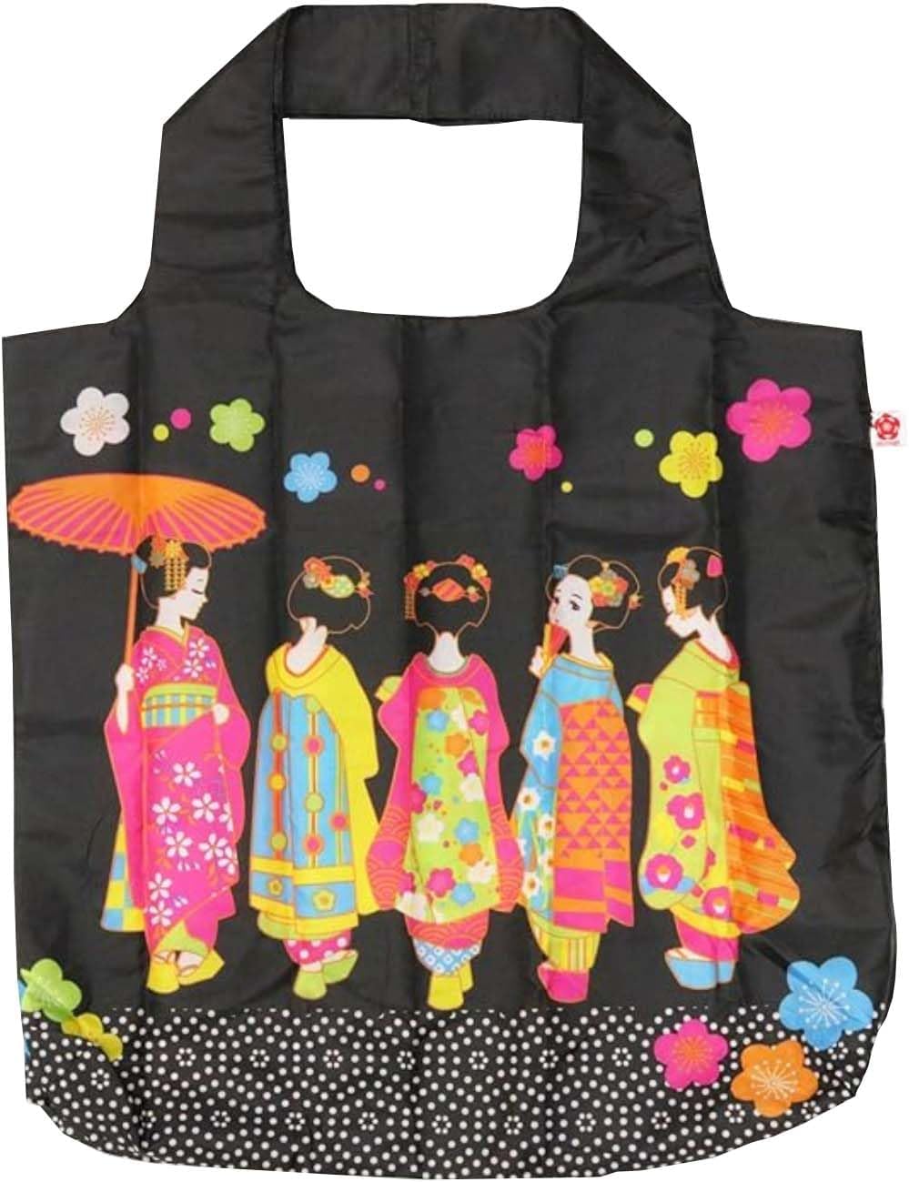 Matsumi Crafts Eco Bag Souvenir Bag Japan Maiko Pattern Kyoto
