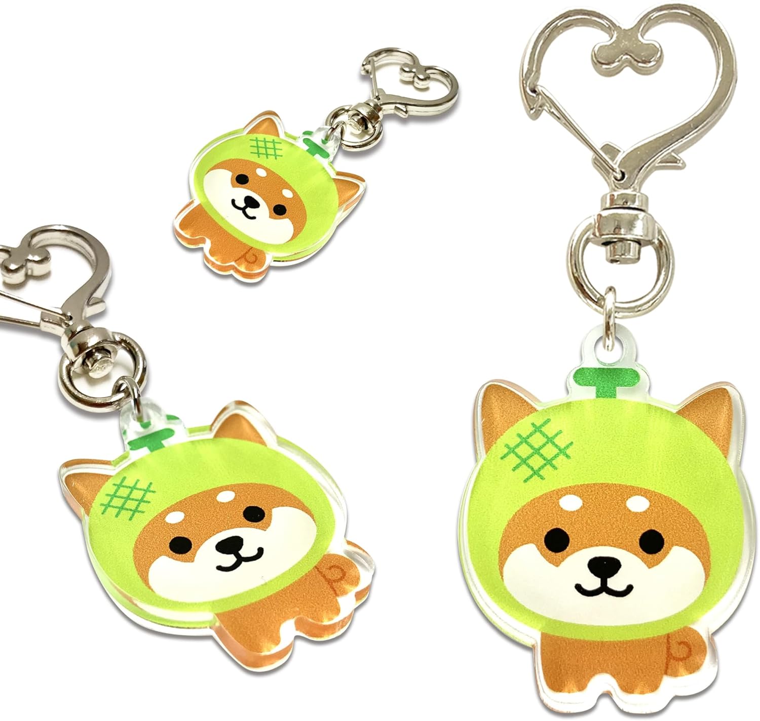 LamPlanning Traveling Mameshiba Acrylic Keychain Charm Shiba Inu Mameshiba Cute Character Mascot Healing Made in Japan