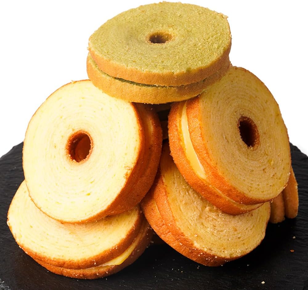 Cream Sandwich Baumkuchen 7-piece Individually Wrapped Commercial Use Baumkuchen Assortment Large Capacity Sweets Snacks Food Waste Order Pickup Emergency Food