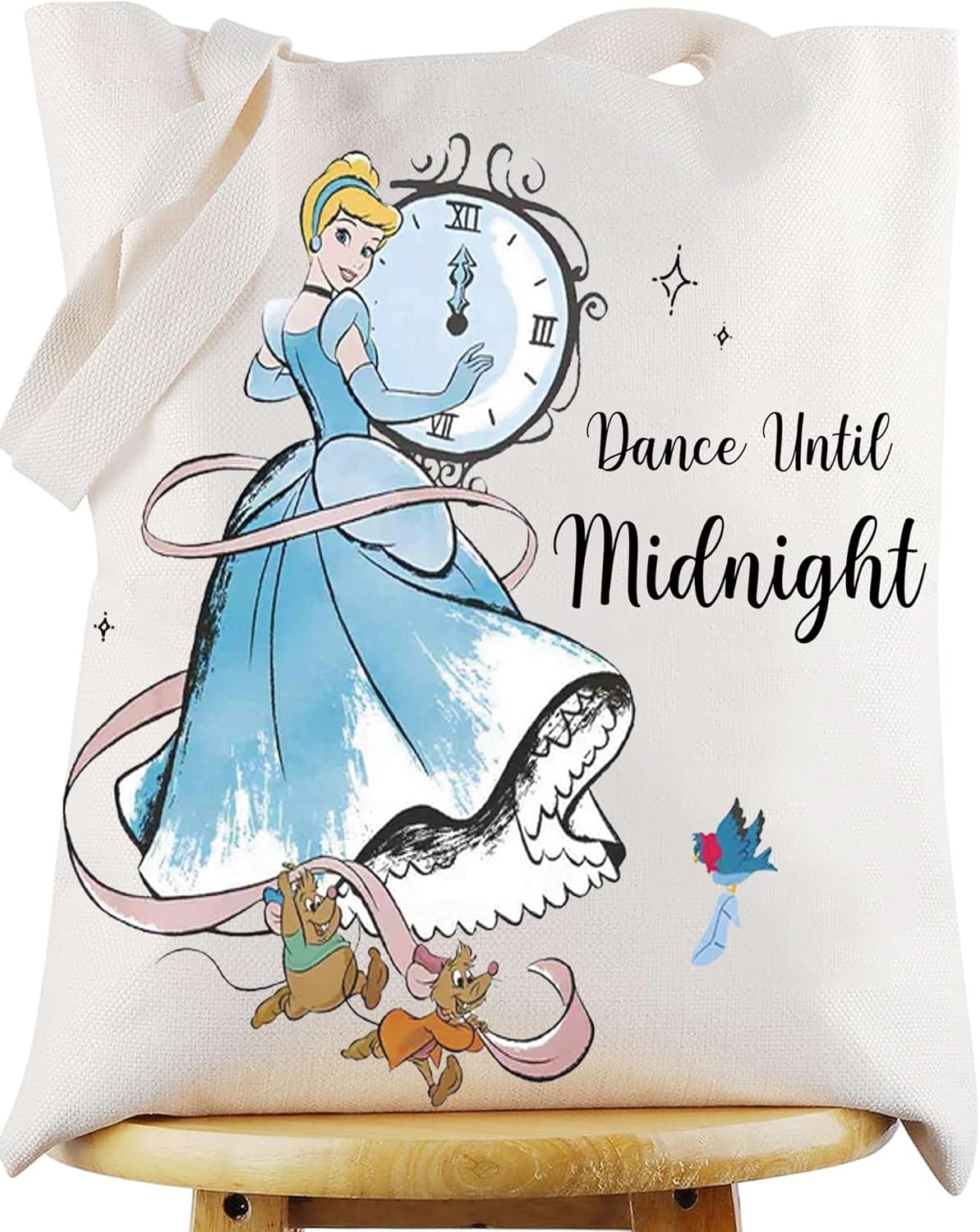 WZMPA Bolsa de mano mágica de princesa de dibujos animados para fanáticos de ratas, regalos de baile hasta medianoche Scullery Maid Bolsa de hombro de cuentos de hadas Merch