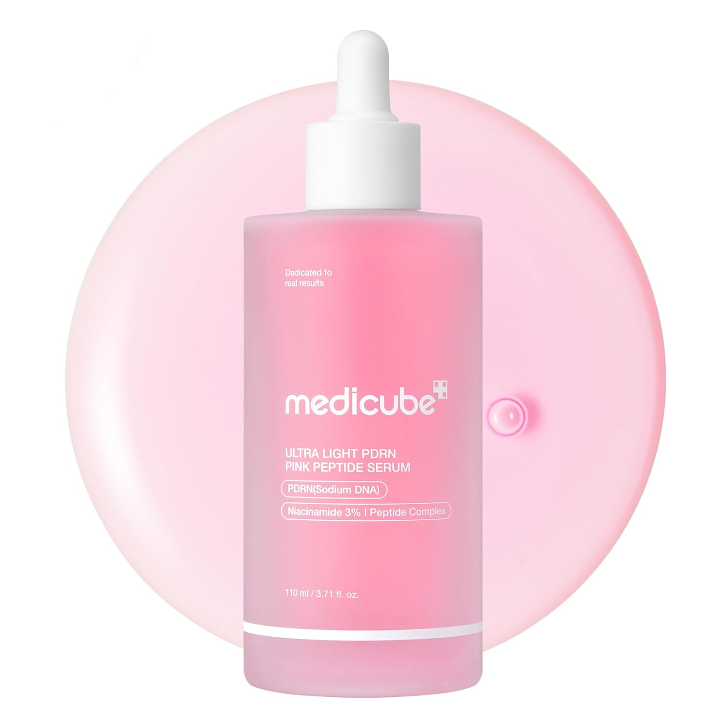 medicube PDRN Pink Peptide Serum with Salmon DNA | Pink Glow Serum with Peptides & Niacinamide for Hydration & Firm-Looking Skin | Uneven Tone Care | Korean Skincare, 1.01 fl. Oz