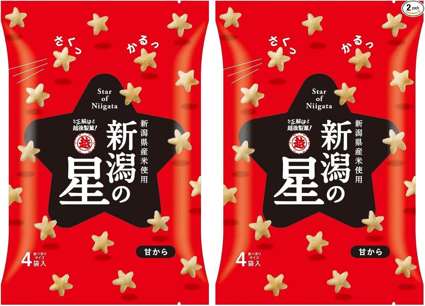 Echigo Seika Niigata Stars Green Seaweed Soy Sauce, 2.8 oz (80 g) x 6 Bags