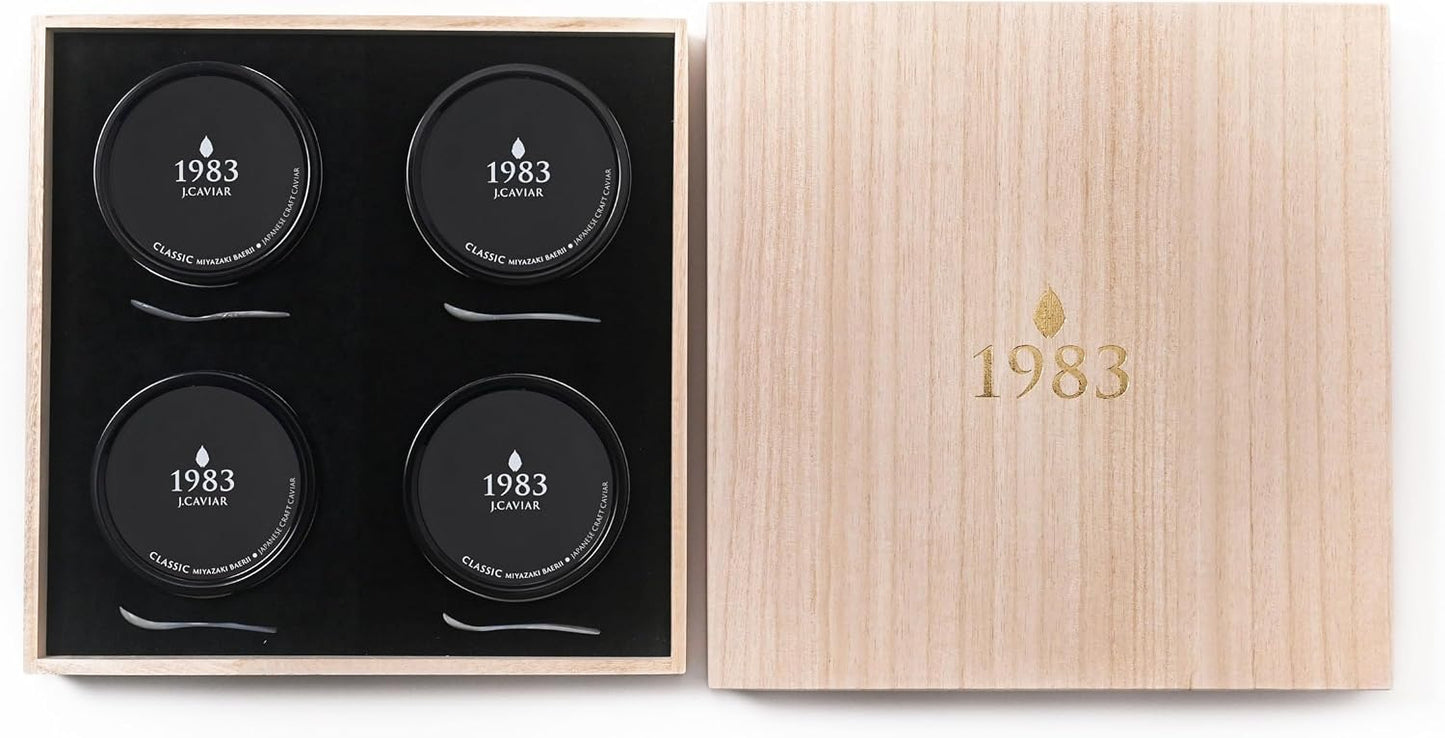Japan Caviar Miyazaki Caviar 1983 Baeri Classic (20g / Gift Box with Shell Spoon) Gourmet Delicacy