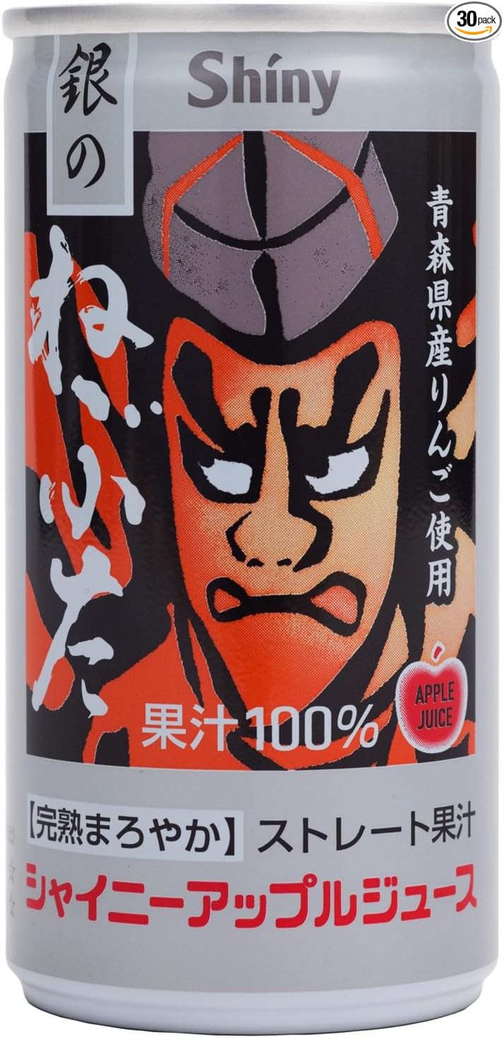 Shiny Gold Nebuta Ringo Juice 195g x 30 Bottles