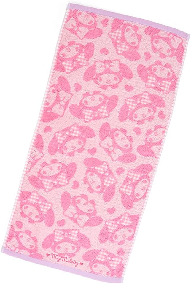 Sanrio Hello Kitty 801054 Face Towel, Antibacterial and Odor Resistant, Silver