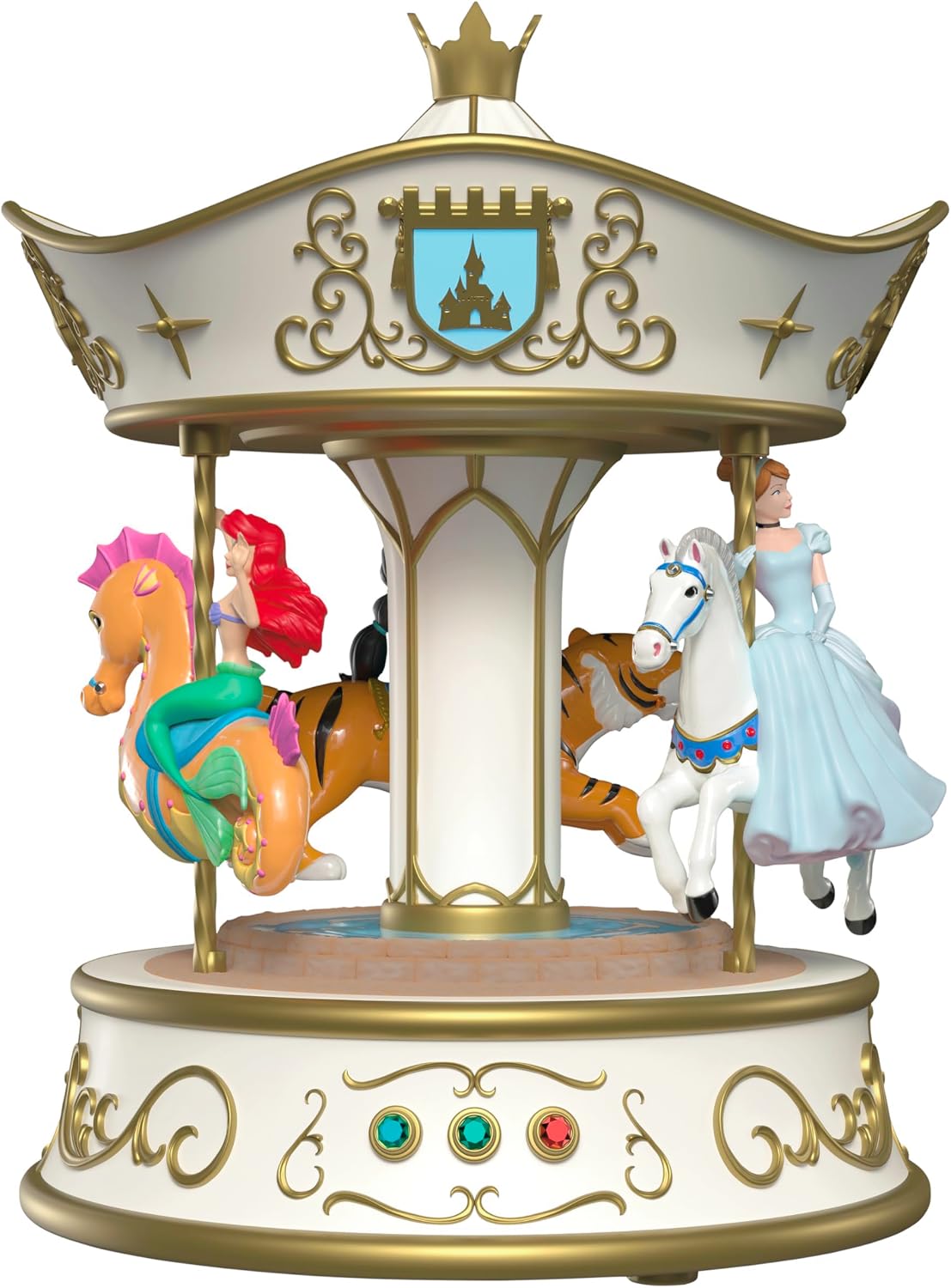 Adornos de Navidad de Recuerdo de Hallmark Disney Princesas de Disney 2024, Blancanieves y los Siete Enanitos Tímido y Sabiondo, Juego de 2