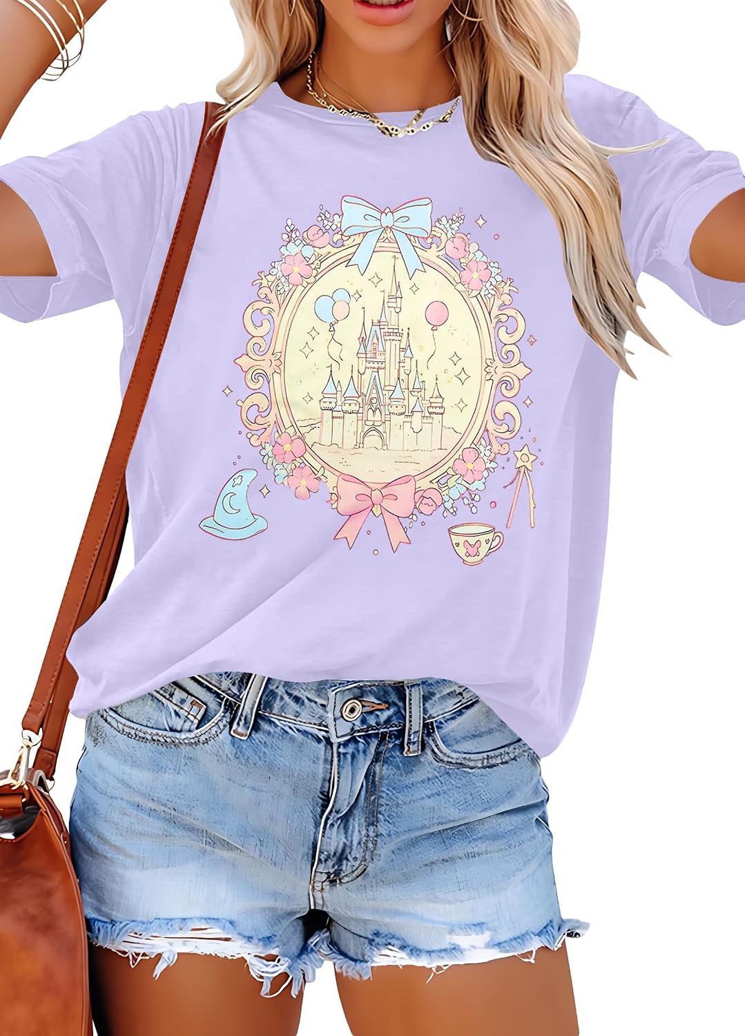 Camisa Mágica para Mujer, Playera del Reino Mágico, Playera de Vacaciones Familiares, Camiseta del Castillo, Cree en la Magia, Tops para Viaje de Verano