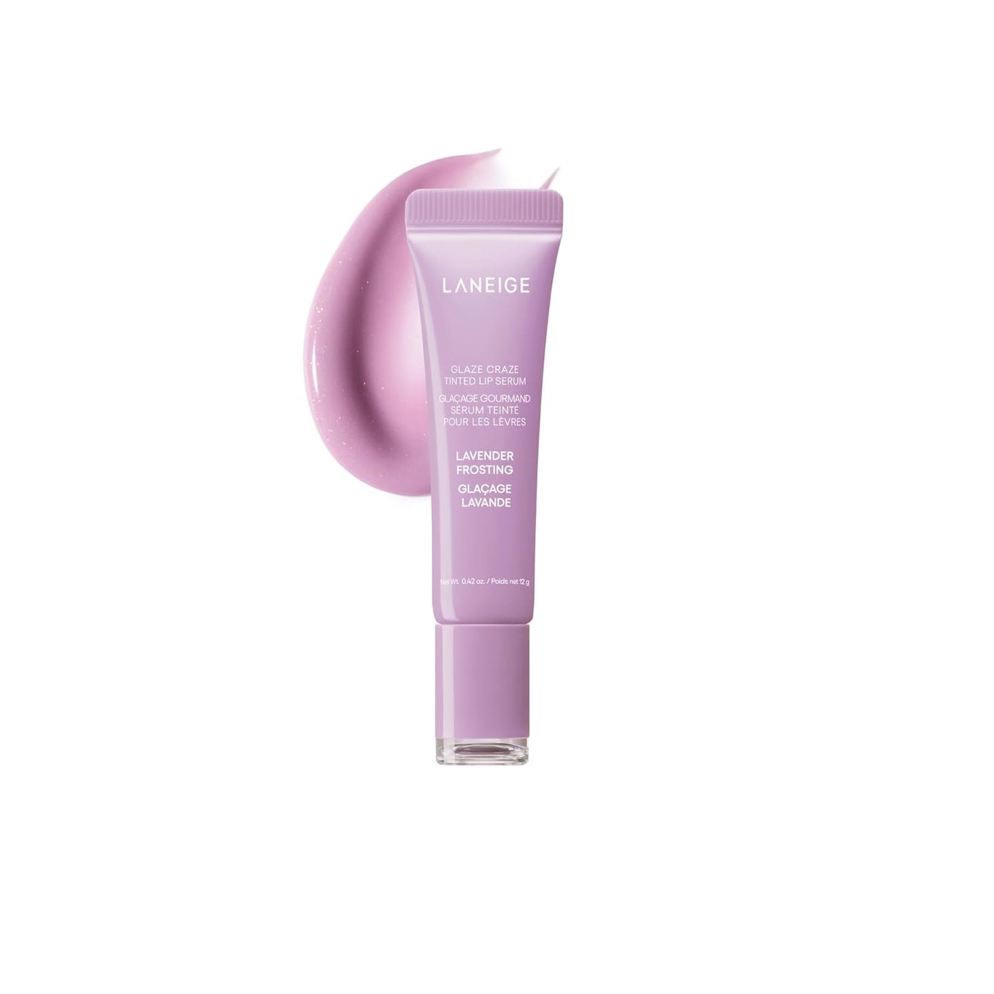 LANEIGE Glaze Craze Tinted Lip Serum: Hydrating, Lip Barrier-Boosting, Softening Lip Serum Treatment for Glossy & Buildable Shine, Nourished Lips with Plumping Polypeptides | Korean Skin Care