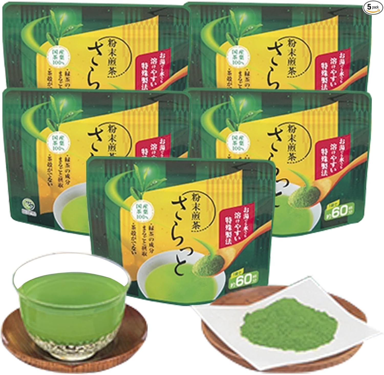Uji-tawara Tea Plantation Powdered Sencha Tea, Smooth Green Tea Powder, Sencha Green Tea, Japanese Tea, Bottle Tea, Powdered Tea (3 Flavors (3 x 6 bags = 18 bags)) 27493